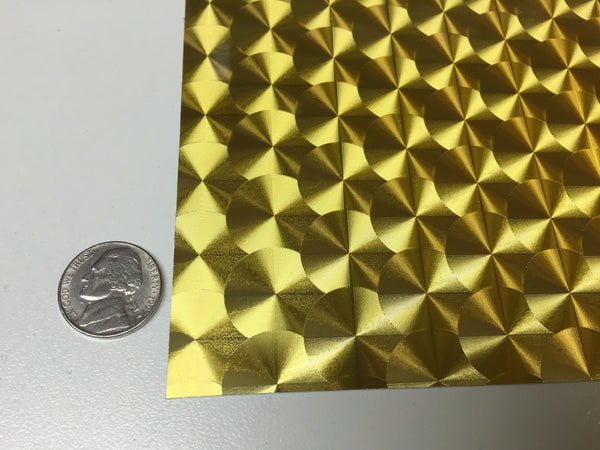 Gold LARGE Engine Turn Vinyl  25 Inch x 150 ft, LongLife Sign Vinyl