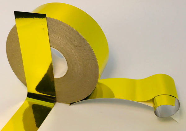 Colored Chrome Tape, 50 Foot rolls of Mirror-like Metallic Sticky Plastic