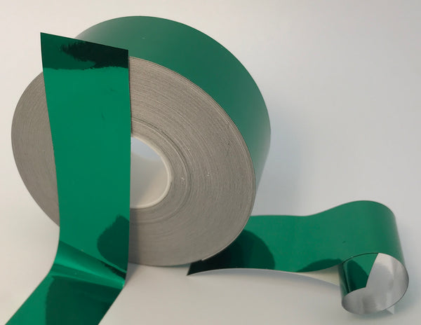 Colored Chrome Tape, 50 Foot rolls of Mirror-like Metallic Sticky Plastic