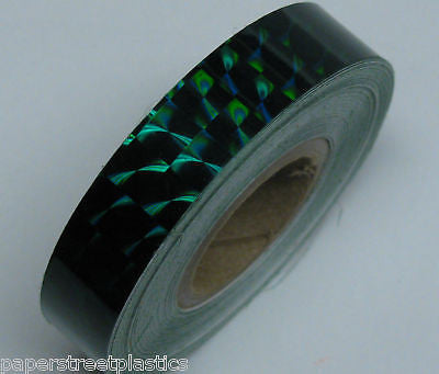 10 rolls of Prism Tape, 1/2 Inch x 25 ft, Your color choices, Holographic Mosaic