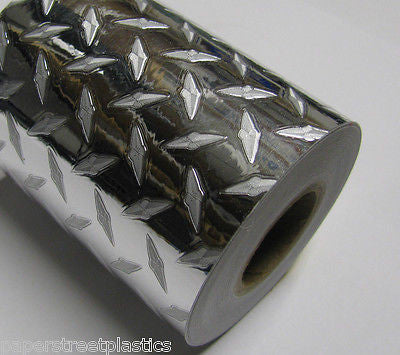 MINI Diamond Plate Sign Vinyl 12 inch x 30 Feet