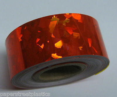 HoloCrystal Tape, choose your color and size, 50 foot rolls of Holographic Tape