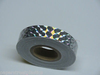 6 rolls of Prism Tape, 1/2 Inch x 25 ft, Your color choices, Holographic Tape