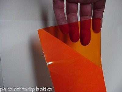 Transparent Vinyl Plastic Sheets, with Adhesive, Pick your color and size