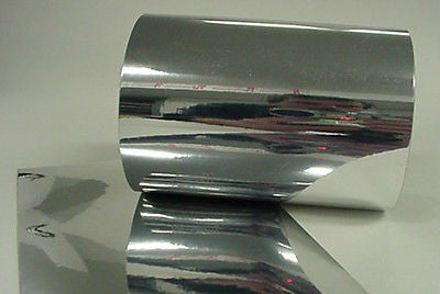 SuperBrite Polyester Chrome Tape, choose your size.  Near-Mirror Finish.