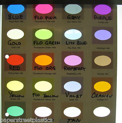 Transparent Vinyl Plastic Sheets, with Adhesive, Pick your color and size