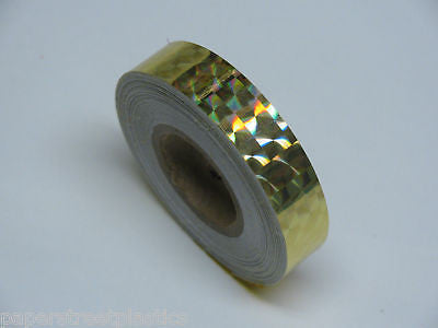 6 rolls of Prism Tape, 1/2 Inch x 25 ft, Your color choices, Holographic Tape