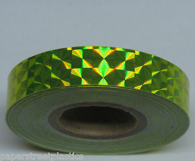 6 Rainbow Colors   Prism Vinyl Tapes  1/2" x 25 feet