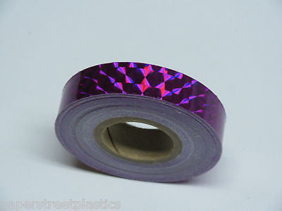 10 rolls of Prism Tape, 1/2 Inch x 25 ft, Your color choices, Holographic Mosaic