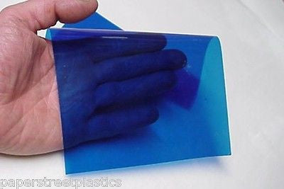 Transparent Vinyl Plastic Sheets, with Adhesive, Pick your color and size
