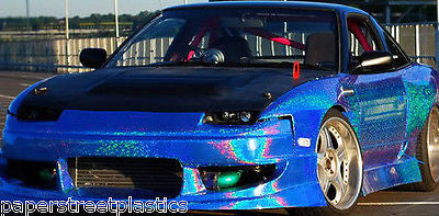 Metal Flake Sparkle Vinyl, Holographic Diffraction Vinyl, 24 inch x 30 foot rolls.