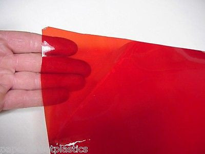 Transparent Vinyl Plastic Sheets, with Adhesive, Pick your color and size
