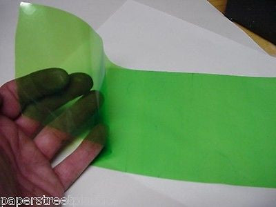 Transparent Vinyl Plastic Sheets, with Adhesive, Pick your color and size