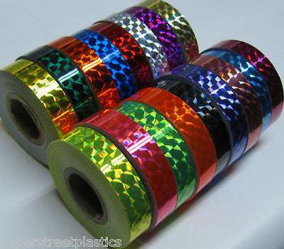 Prism Tape, 1/2 Inch x 25 feet,  Holographic 1/4"Mosaic Hoop Tape, Free Shipping