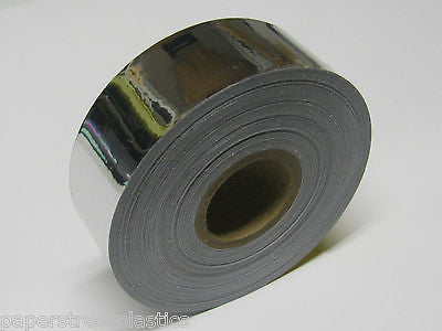 Silver Chrome Vinyl Tape 1" x 50  ft.     Free Shipping