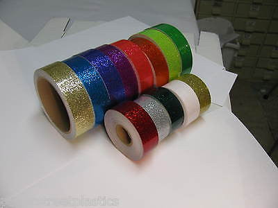 6 Rolls of Glitter Flake Vinyl Tape,  choose your color and sizes. Sparkle Tape