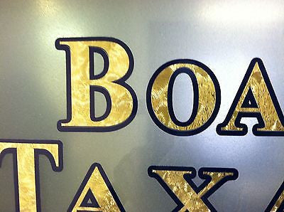 Gold Leaf Sign Vinyl  24" x 50 yards, LongLife Metallic Plastic with Adhesive