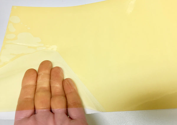 24 inch x 150 foot Rolls of Transparent Sign Vinyl with Adhesive