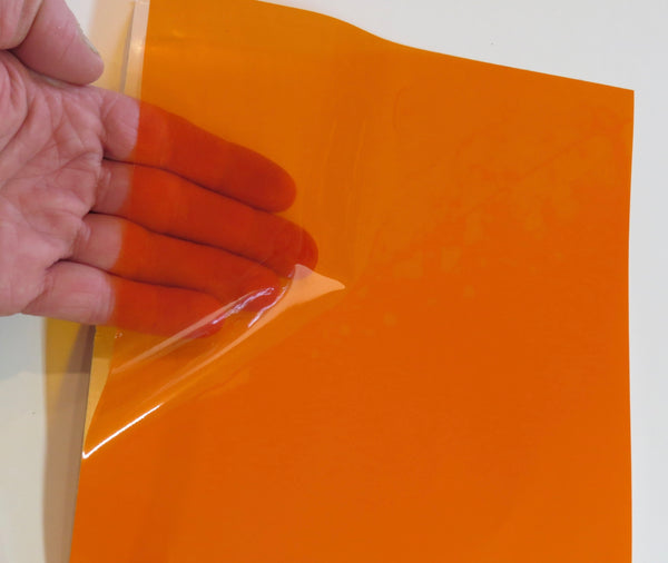 24 inch x 150 foot Rolls of Transparent Sign Vinyl with Adhesive