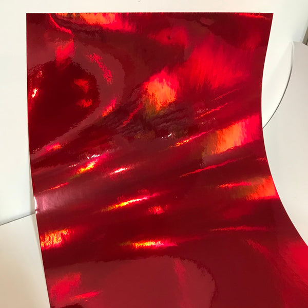 SHEETS of Oil Slick RAINBOW Holographic Sign Vinyl, Choose  Color and Size