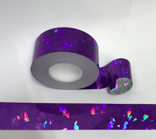HoloCrystal Tape, choose your color and size, 50 foot rolls of Holographic Tape