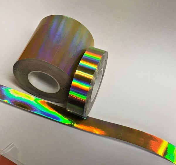 Wide Rolls of RAINBOW Oil Slick Tape, Holographic OILSLICK, pick color and size
