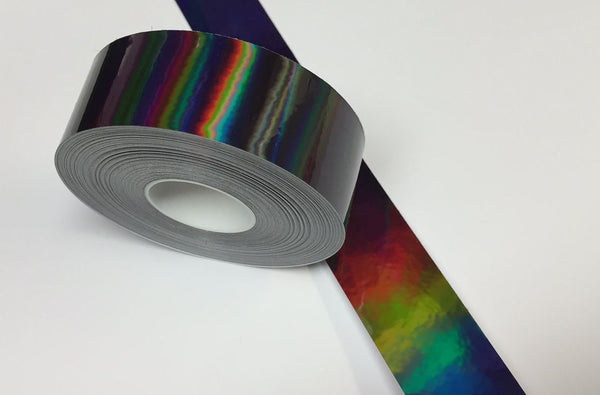 Wide Rolls of RAINBOW Oil Slick Tape, Holographic OILSLICK, pick color and size